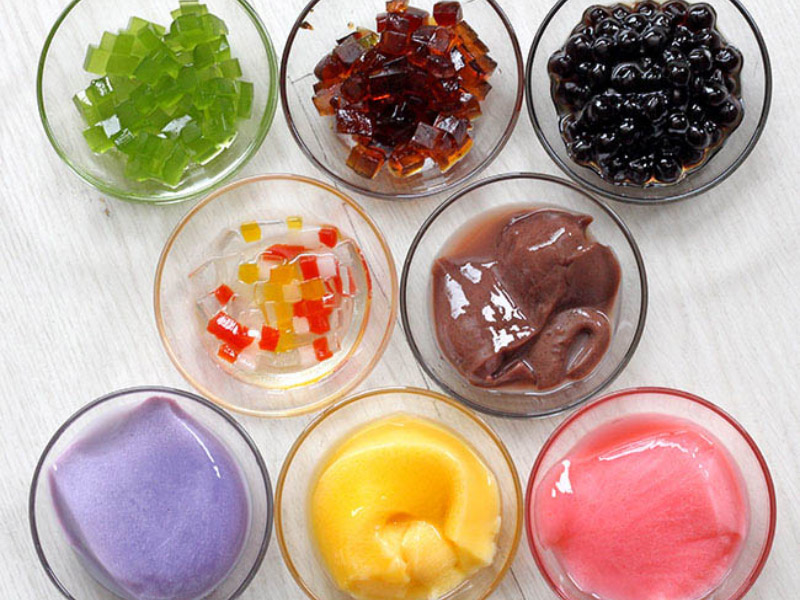 Pudding 5 vị tuỳ chọn: Trứng, dâu, socola, khoai môn, matcha